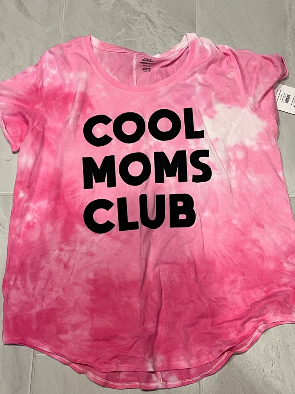 Cool Moms Club Pink Tie-Dye Women’s Tee